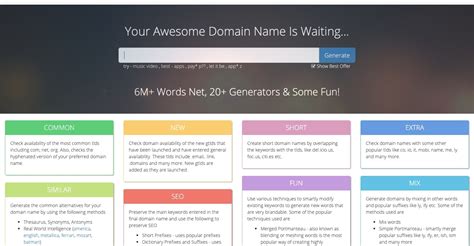 16 Awesome Domain Name Generators To Find Creative Ideas Webflow Blog