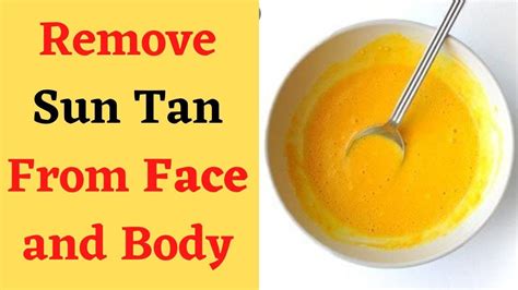 How To Remove Sun Tan Instantly From Face And Body At Home By Miss Fit