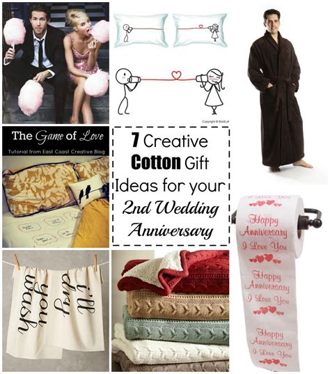 2nd wedding anniversary gifts for him, her… and the couple. 7 Cotton Gift Ideas for your 2nd Wedding Anniversary