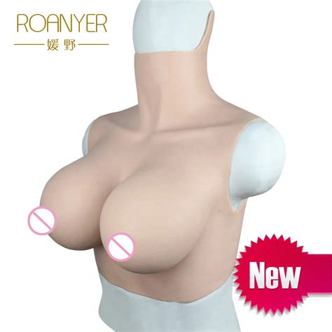 Roanyer Transgender False Breast Forms Crossdresser Artificial Silicone