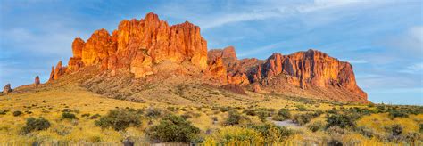 Superstition Mountains Sunset Glow Arizona