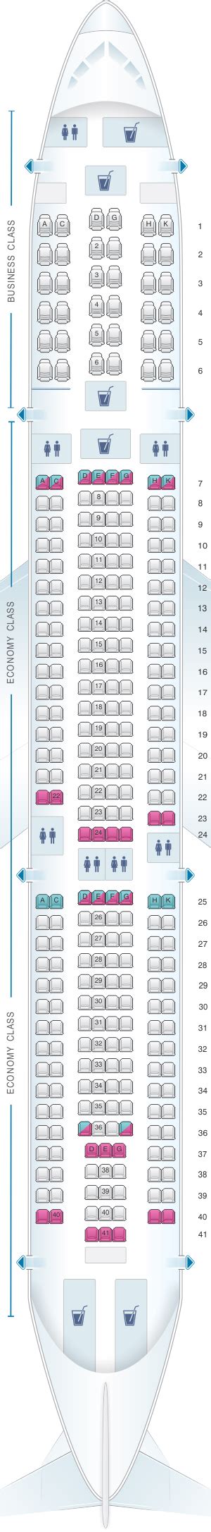 Seat Map Egyptair Airbus A330 300 Seatmaestro