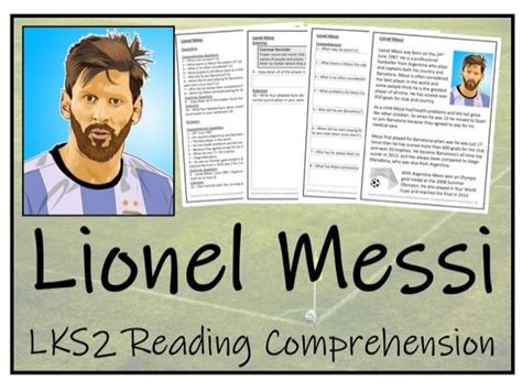 Lks2 Literacy Lionel Messi Reading Comprehension Activity Teaching