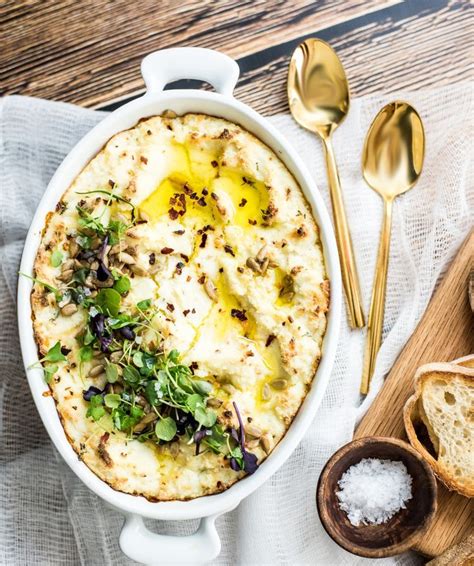 Baked Ricotta Cheese Dip With Garlic And Thyme Recipe Baked Ricotta