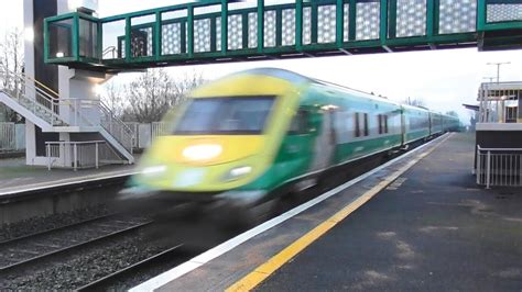 Irish Rail Mark 4 Intercity Train And 201 Class Loco Monasterevin