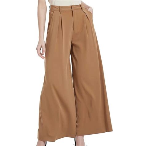 Tronjori Pants And Jumpsuits Tronjori Women High Waist Casual Wide