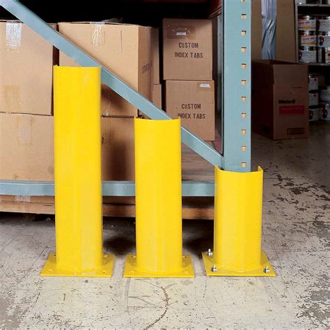 Safety Guards And Protectors Rack Guards And Protectors 1 4 Thick 12 H Steel Post Protector