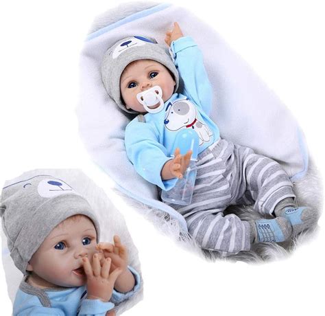 Ziyiui Reborn Dolls 22 Inch 55cm Lifelike Reborn Dolls Boys Soft