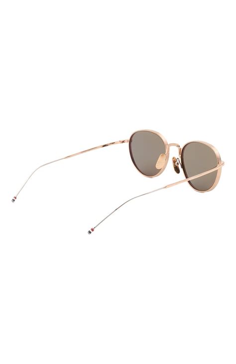 Женские золотые солнцезащитные очки Thom Browne — купить в интернет