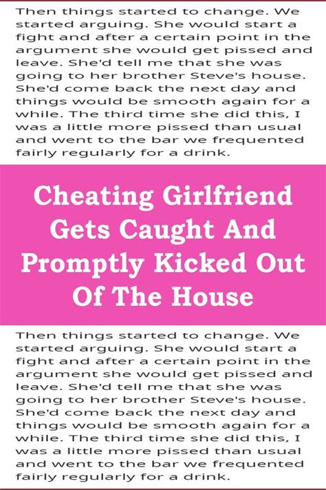 Cheating Girlfriend Gets Caught And Promptly Kicked Out Of The House