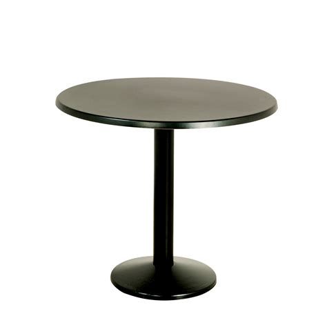 Milan Black Base Bistro Table Wooden Top Bistro Tables Dzine