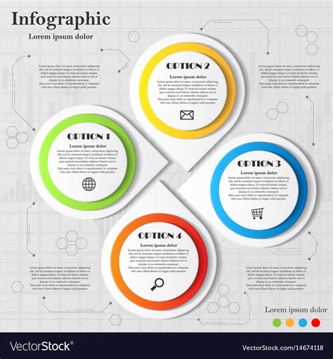 Infographic With Four Elements Royalty Free Vector Image