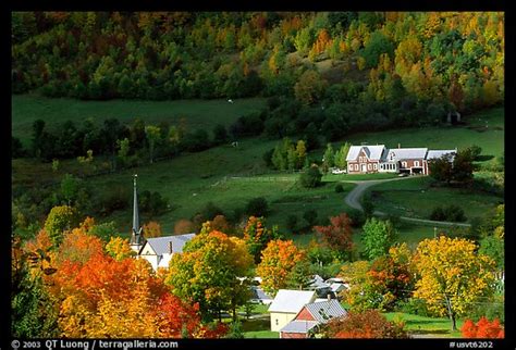 Picturephoto East Orange Village In Autumn Vermont New England Usa