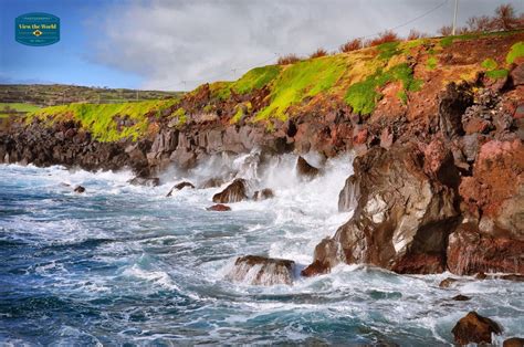 Terceira Lajes Azores Portugal Art Cliff Hill Atlantic Etsy