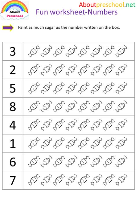 Numbers For Kindergarten Worksheets Worksheet24