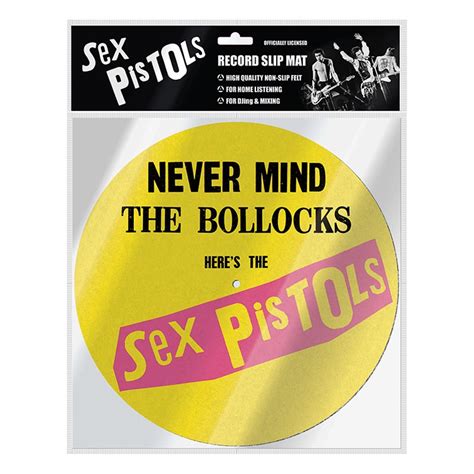 Sex Pistols Sex Pistols Nevermind The Bollox Slipmat Accesoriu Vinyl Lei Rock Shop