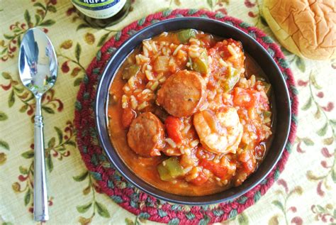 One Pot Jambalaya With Shrimp And Andouille Sausage Seafood Recipes