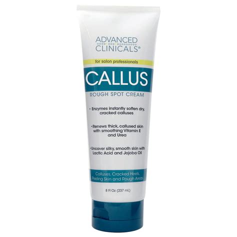 Advanced Clinicals 8oz Callus Cream Best Foot Cream For Callus And
