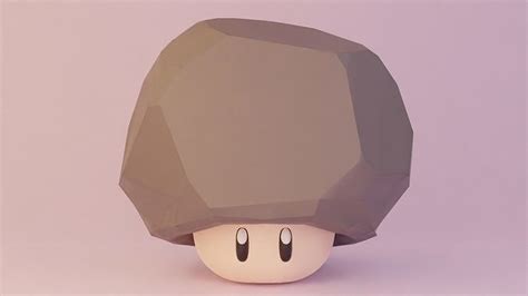 Rock Mushroom Mario 3d Model Cgtrader