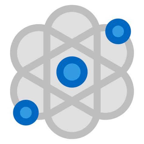 Atom Generic Outline Color Icon