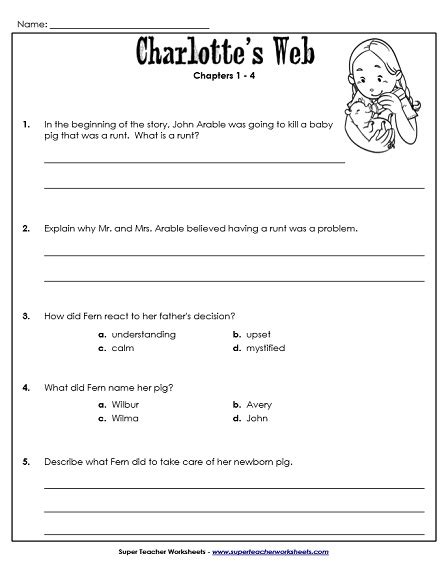 But he told fern that she could sit on the stool and watch wilbur as long as she wanted to. 87 PHONICS WORKSHEETS FOR UPPER ELEMENTARY - * Phonic