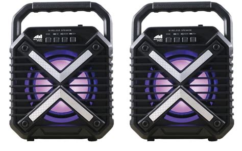Dual Bluetooth True Wireless Sync Speakers Combo Naxa Electronics