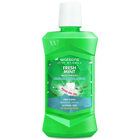 watsons fresh mint mouthwash 500ml tops online
