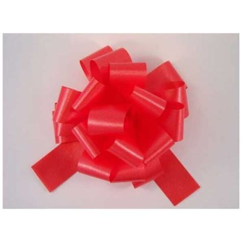 Poly Ribbon Pull Bow Red The Baggery Sundries Uk Ltd