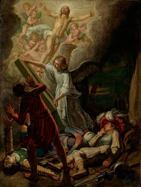 The Resurrection By Pieter Lastman 1612 Public Domain Bible Painting