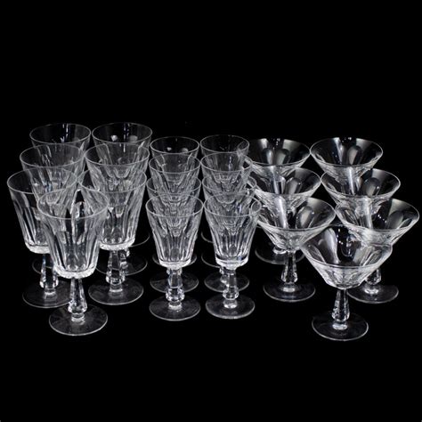 21 waterford crystal glasses