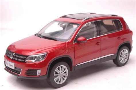 118 Diecast Model For Volkswagen Vw Tiguan 2013 Red Suv Alloy Toy Car
