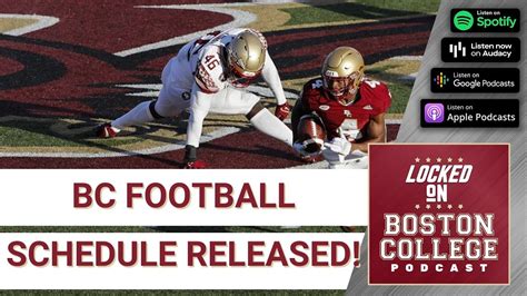 Boston College 2022 Football Schedule Released A Tough But Manageable