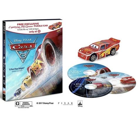 cars 3 target exclusive blu ray dvd new open box