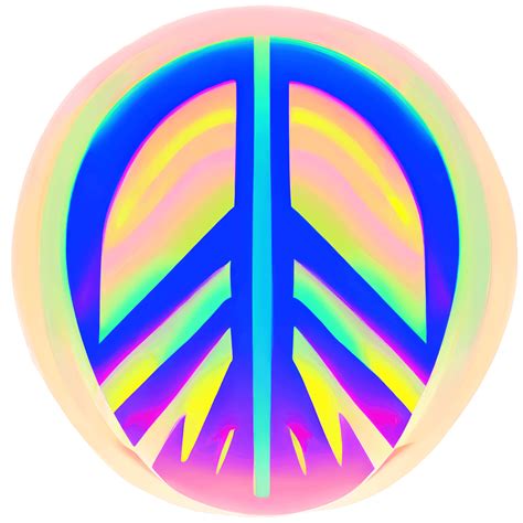 Psychedelic Peace Sign · Creative Fabrica