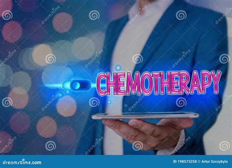 Handwriting Text Chemotherapy Concept Meaning The Treatment Of Disease
