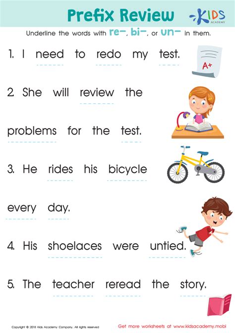Prefix Review Worksheet Free Printable Pdf For Kids