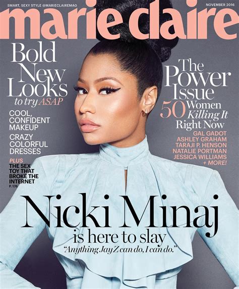 Nicki Minaj Bares It All Poses Nude For Marie Claire Magazine November Issue Glamsquad Magazine
