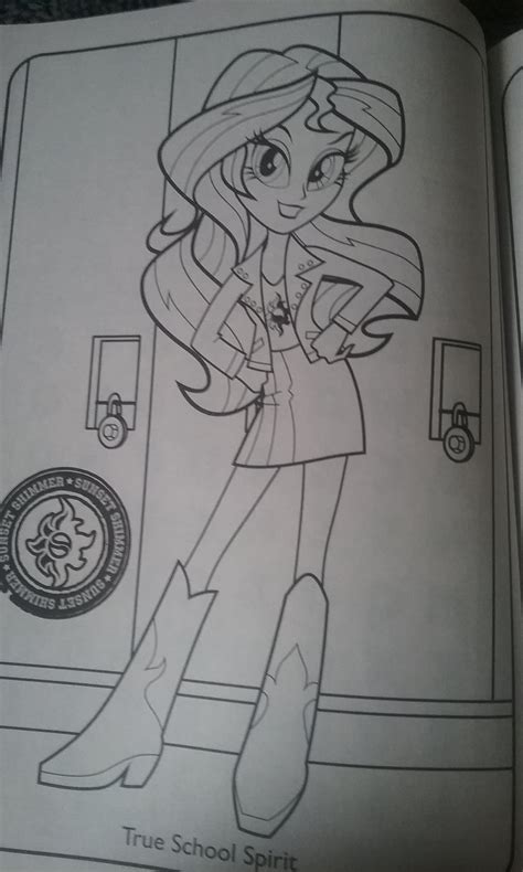 Children draw what they like, do what they like. Equestria Girls Sunset Shimmer Coloring Page 2 by ...