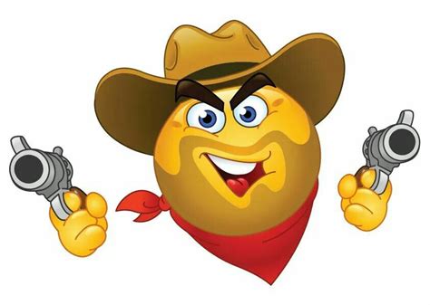 Cowboy Funny Emoji Emoji Images Funny Emoticons