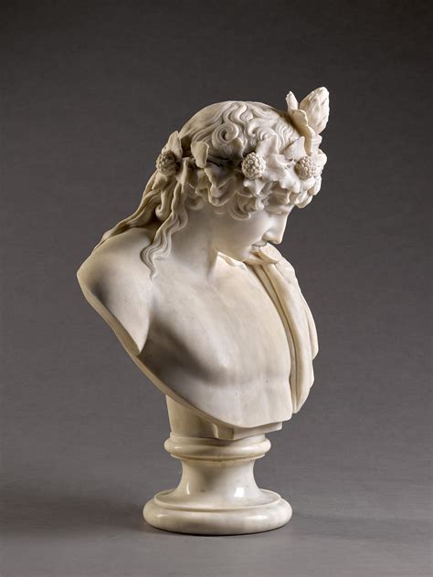 ITALIAN 19TH CENTURY AFTER THE ANTIQUE BUST OF ANTINOUS 19th And