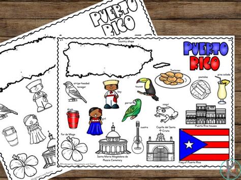 FREE Puerto Rico Coloring Pages
