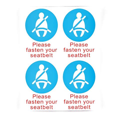 decals emblems licence frames seat belt sticker seatbelt sticker please fasten your seat belt