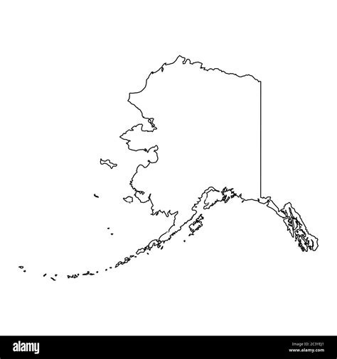 Alaska Map Black And White Hi Res Stock Photography And Images Alamy