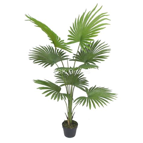 Artificial Fan Palm Plants With Pot Vck Greens