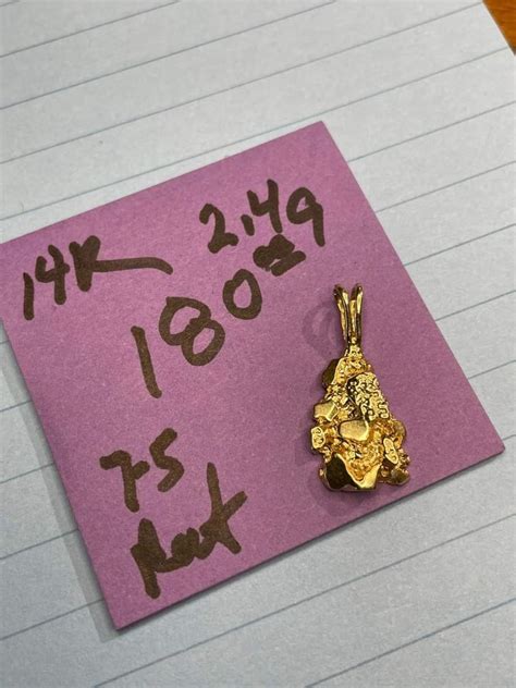 14 K Gold Nugget Charm