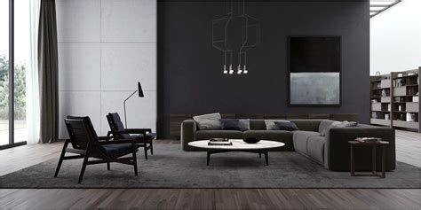 Grey Monochromatic Living Room Living Room Home Decorating Ideas