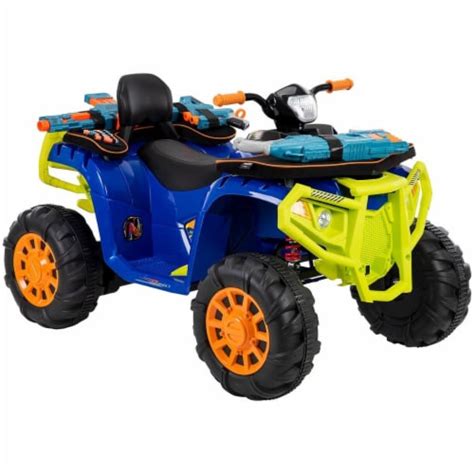 Huffy 17181 12v Nerf Atv Ride On Quad Toy For Kids Blue One Size 1