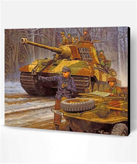 Ww German Tiger Tank Paint By Number Paint By Numbers Pro