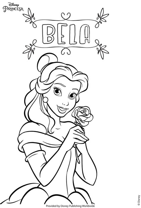Desenhos Das Princesas Para Colorir Disney Brasil Desenhos De