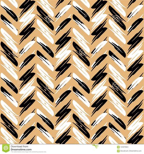 Zigzag Pattern Seamless Zigzag Background. Gold And Black Zigzags On A White Background. Modern ...